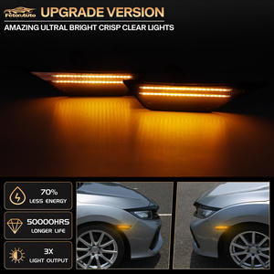Luces indicadoras de señal de marcador lateral delantero LED para <span class=keywords><strong>Honda</strong></span> Civic 10th Gen Sedan Hatchback Coupe Signals repetidor lámparas - Product Image 2