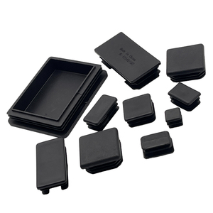 Bouchons en plastique pour Tube 25MM * 50MM Tube carré ABS Nylon PP <span class=keywords><strong>PVC</strong></span> raccord de tuyau extrémité réglable trous filetés douille écrou carré <span class=keywords><strong>bouchon</strong></span> - Product Image 2