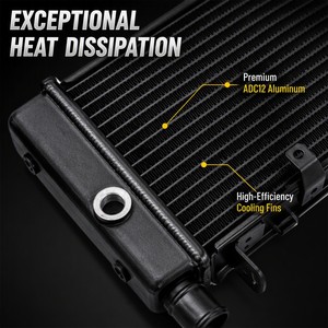 Radiador de Alto Rendimiento para Motocicleta Honda CB600F Hornet 1998-2006, Sistema de Refrigeración por Agua de Aluminio, Reemplazo OEM - Product Image 3