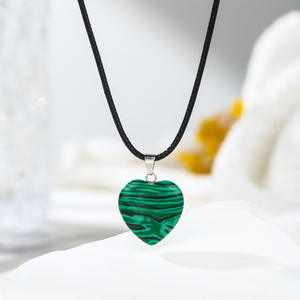 Кулон-сердце из натурального камня, изящное украшение с целебным кристаллом, чакра, камень рождения, подарок - Product Image 4