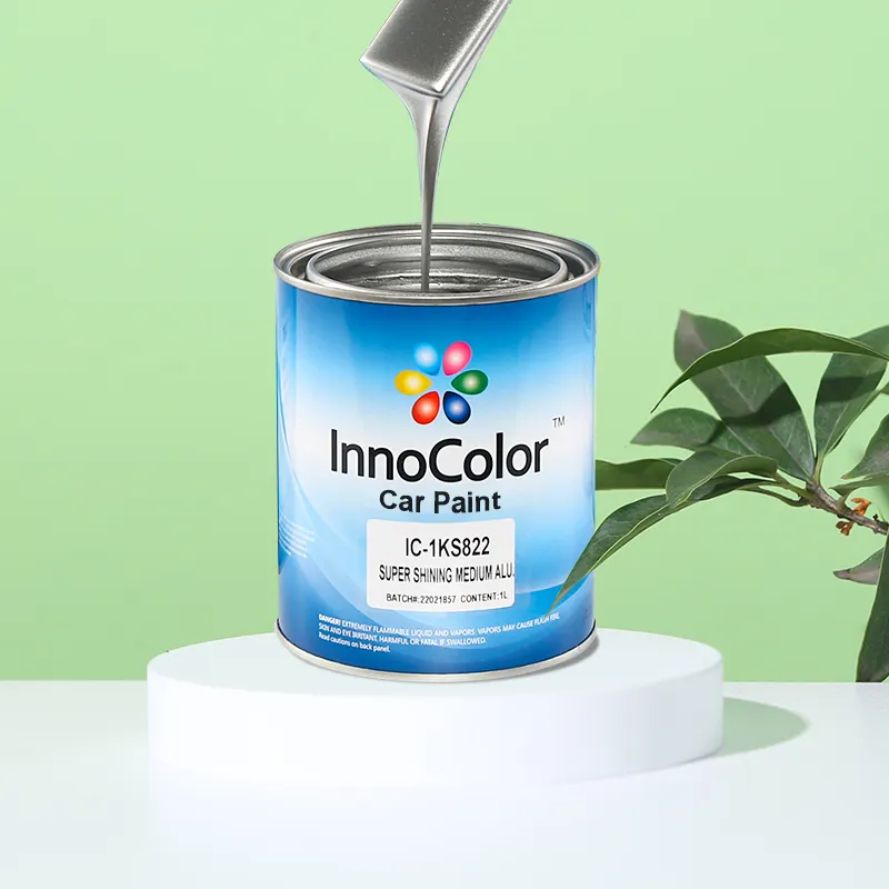 Fabricante de pintura de coche, distribuidor directamente con colores de aluminio 1K 2K, Color sólido 1K