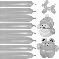 Métallique Long 260 Chrome Ballon Animal Fleur pour la Décoration de Fête Métal Magique Attacher Torsion Ballons Latex Ballon Magique