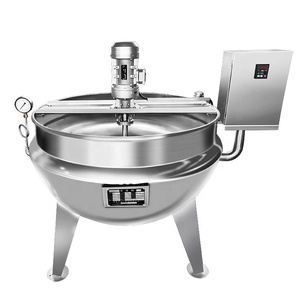 Bouilloire pré-fabriquée à la vapeur, de petite capacité de 50 litres, bouilloire pour sauce, fromage, compere et riz - Product Image 5