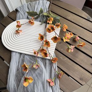 Fleurs d'hibiscus artificielles Jinxi, blanc, orange, vert, rose, violet, décoration de mariage, décoration de la maison, accessoires d'extérieur 18328127424 - Product Image 4