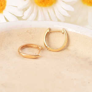 Pendientes de aro finos ligeros y elegantes de Plata de Ley 925, chapado en oro rodio, ónix, boda clásica, fiestas diarias, regalos - Product Image 3