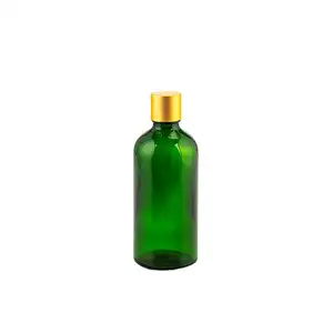 5ml 10ml 15ml 20ml 30ml 50ml bottiglie di Seurm verde personalizzate con contagocce di vetro essenziale per capelli contagocce