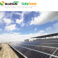 Bluesun importation tuiles solaires bardeaux 670 watts efficacité de la cellule solaire bifaciale pour un usage domestique prix d'usine