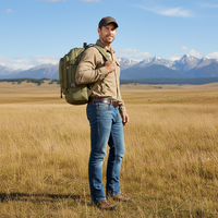 Sac à dos tactique personnalisé en gros, 35L-60L, étanche, extensible, avec système Molle, sac d'assaut, sac à dos de sport tactique