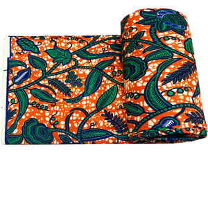 Bền Mô Hình Nhà Máy Hai Mặt In Phi Ankara Sáp In 100% Polyester Vải Cho Trang Phục - Product Image 3