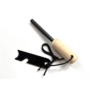 Encendedor de varilla de magnesio ferrocerio chispeante encendedor de fuego de pedernal con mango de madera respetuoso con el medio ambiente - Product Image 3