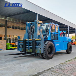 Ltmg 10 טון מיכל מלגזה קדמי צמיג כפול מונית סגורה הרמת גובה 2 מ 'דיזל מלגזה עם 2 שלב תורן - Product Image 2