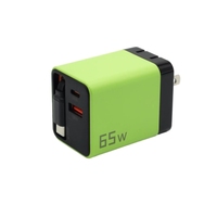 Chargeur mural 65W USB C PD 30W Bloc de charge rapide avec câble rétractable de type C 35W