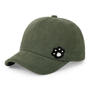 Gorra de Béisbol Negra de 6 Paneles de Algodón con Bordado de Pez Blanco en el Borde, Gorra Casual Unisex de Estilo Ajustado para las Cuatro Estaciones - Product Image 5