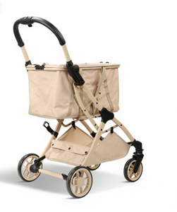 รถเข็นสัตว์เลี้ยง Mamago 208 พับได้ น้ำหนักเบา กันน้ำ ทนทาน ระบายอากาศดี 4 ล้อ ได้รับการรับรองจากสายการบิน สำหรับการเดินทางนอกบ้าน พกพาสะดวก - Product Image 2