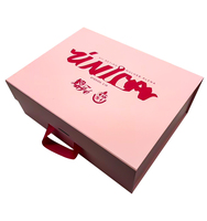 Boîte d'emballage pliable magnétique de luxe rose avec logo personnalisé Boîtes d'expédition en carton à fermeture magnétique pour chaussures vêtements vêtements