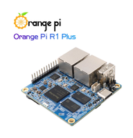 Placa de expansión Orange Pi R1 Plus Disipador de calor de aluminio, enrutador OpenWRT SBC con Dual GbE, ejecuta Android 9 / Ubuntu / Debian OS