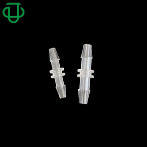 Raccord en plastique transparent JUPlasfittng, connecteur de tuyau à diamètre égal, droit, type pagode à deux voies, raccord cannelé universel pour gaz et liquides - Product Image 1