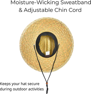 Sombrero de Paja de Salvavidas para Verano, Personalizado con Bordado, Sombrero de Playa con Estampado para Hombre, Sombrero de Salvavidas con Logotipo - Product Image 4