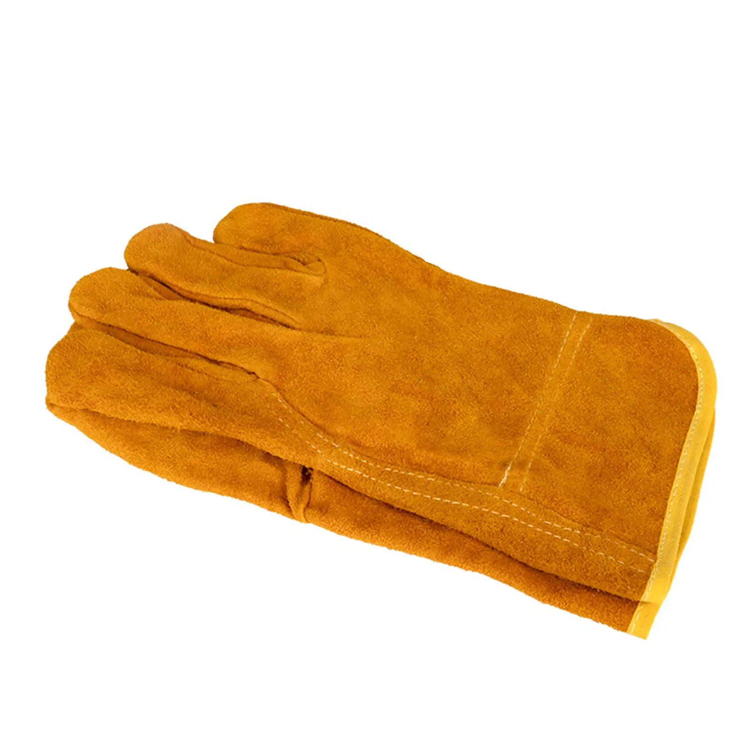 work hand protection safety pink leather cow split red cowhide export grade full glove leather tig welding gloves