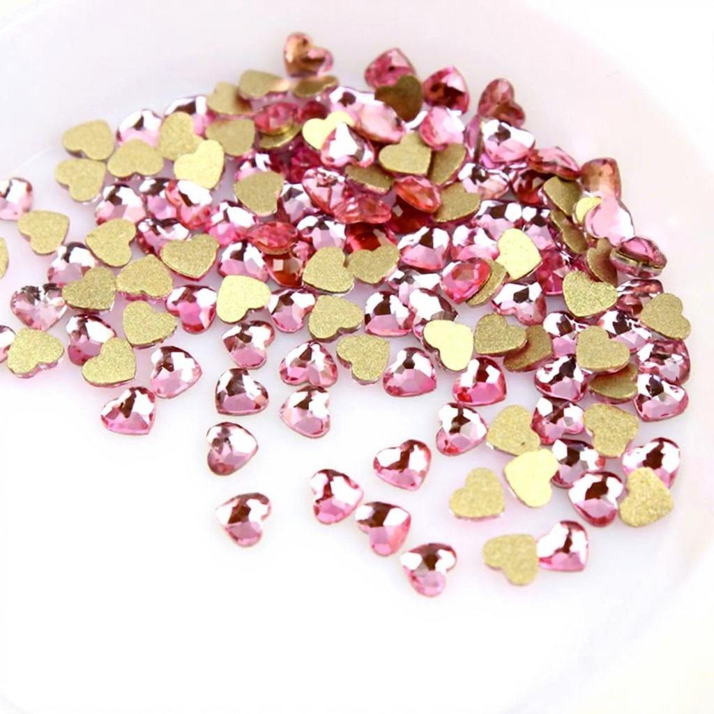 coeur 3mm rose clair