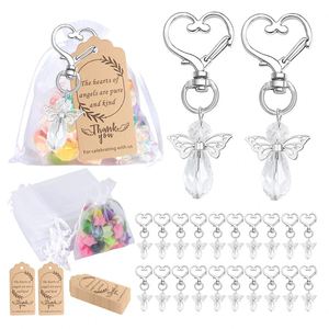 Keychain DIY Blank Kraft Tags Favors Gift Bulk Thank You Tags Organza Bags Guest Return Gifts for <b>Wedding</b> Baby Shower - Product Image 1