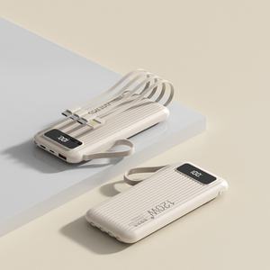 Banco de Energía Portátil de Carga Súper Rápida PD20W con Cable Integrado, 10000mAh, Fuente de Alimentación Móvil Ligera - Product Image 5