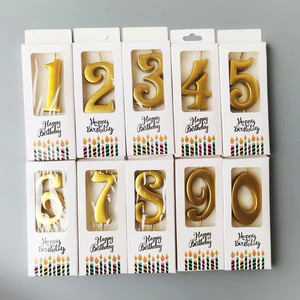 Candele Numeriche Dorate da 0 a 9 per Torta di Compleanno, Decorazioni per Feste e Celebrazioni - Product Image 3