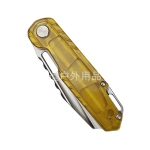 [Cuchillo Plegable para Exteriores G10 de Diseño Propio] Cuchillo Plegable para Camping PEI, Cuchillo Plegable de Supervivencia de Acero D2 de Alta Dureza - Product Image 5
