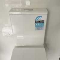 Tall Rear Outlet Toilet Two Piece Toilet With Comfort Seat Dual Flush Water Tank