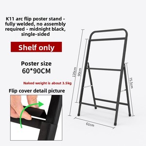 Support d'affichage publicitaire sur pied pour panneau KT, support d'affiche de <span class=keywords><strong>recrutement</strong></span>, présentoir promotionnel extérieur avec finition peinte - Product Image 6