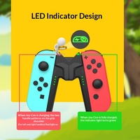 Empuñadura de Carga para Controlador Joycon de Nintendo Switch y Switch 2, Ligera, de ABS, Cómoda y con Función de Carga