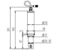 Analyseur en ligne de qualité de l'eau de conductivité de Yuangan YG-DR/21 PH ORP TDS avec la garantie de 1 an pour l'eau du robinet de piscine