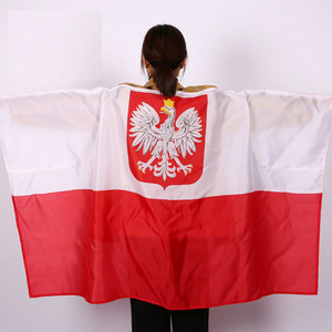 Bandera de <span class=keywords><strong>Polonia</strong></span> de Alta Calidad de Fábrica, Muestra Gratuita, Bandera de País con Estampado de Seda en Poliéster, Bandera con Manga - Product Image 1
