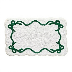 Tapis de bain touffetés en pur coton de luxe chaud tapis de sol de salle de bain Long Durable Assurance qualité prix de gros fabriqué à la machine ITHL - Product Image 1