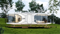 Capsule spatiale intelligente : automatisation domestique intégrée par IA, capsule préfabriquée modulaire pour hôtel / bureau / villa, déploiement rapide