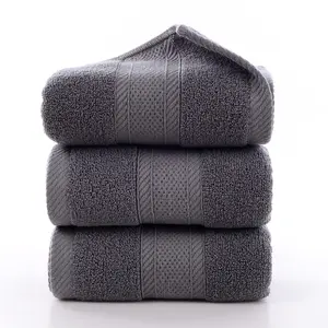 Großhandel benutzer definierte 33*74cm hochwertige Luxus Baumwolle Home Hand und Gesicht Handtücher Bad Terry Handtuch