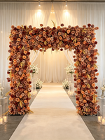 Arche de fleurs artificielles en soie blanche moderne, durable et de haute qualité pour la décoration de mariage, d'événements et de fêtes