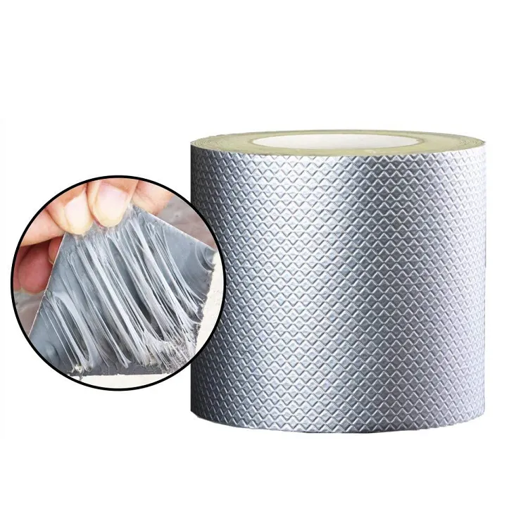 aluminum foil butyl rubber sealant tape self adhesive waterproofing roof unerlayment 1mm butyl sealing tape