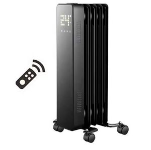 Calentador Eléctrico Portátil de 5 Aletas con Control Remoto, Último Modelo - Product Image 1