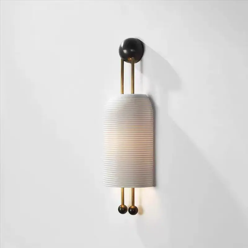 Glass Shade Wall Lamp Bed Wall Light Brass Nordic Wall Sconce With Bevel White Modern 80 Lighting And Circuitry Design CE Rohs