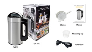 Mélangeur de lait de soja de 1,2 L appareil à <span class=keywords><strong>soupe</strong></span> automatique multifonction en acier inoxydable mélangeur électrique cuisinière tout-en-un automatique - Product Image 5