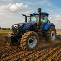 Tracteur agricole 4x4 de 220 CV avec boîte de vitesses Power Shift et Power Shuttle, machine de travail sur roues pour les travaux sur le terrain