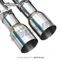 Système d'échappement Catback Boska de luxe sur mesure en acier inoxydable poli de 1,5 mm d'épaisseur pour M3 E90/E92/E93 4.0L 2008-2013 OEM Garantie 3 ans
