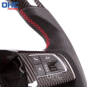 Volante de fibra de carbono para <span class=keywords><strong>Maserati</strong></span> <span class=keywords><strong>Ghibli</strong></span> Levante, OHC volante deportivo para motores, 2014, 2015, 2016, 2017, 2018, LED RPM - Product Image 3