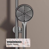 Ensemble de douche avec pomme de douche, robinet de salle de bain, eau chaude et froide, douche à effet pluie, kit de mélangeur de douche, Duchas De Bano Colonne De Douche