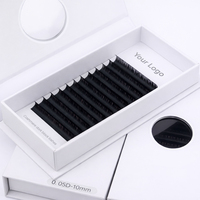 Extensions de cils coréennes PBT de haute qualité, volume complet, 0.03 0.05 0.07, courbures C CC D DD, noir intense, plateaux de cils en vrac, sans cruauté animale