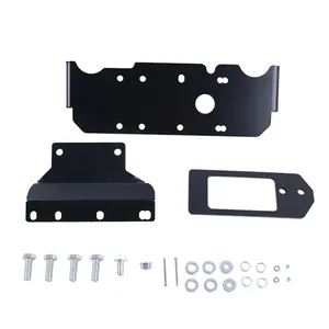 YongJin Universal ATV body kit 100% probado Alta calidad negro UTV partes Winch Mount para Honda Pioneer 1000