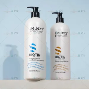 Huati Sifuli Bellex 902ml biotin collagen keratin moisturizing shampoo and conditioner hair salon organic natural