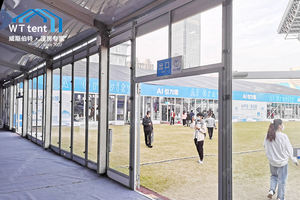 12x15m 12x20m personnalisé <span class=keywords><strong>barnum</strong></span> fête tente climatiseur événement bâches équipement de camping tentes d'urgence tante bâche - Product Image 5