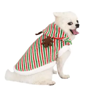 Nieuwe Kerststijl Huisdierenkleding Luxe Hondent-Shirts Groothandel Huisdierenkleding Winter En Lente Handgemaakte Gebreide Bovenkleding